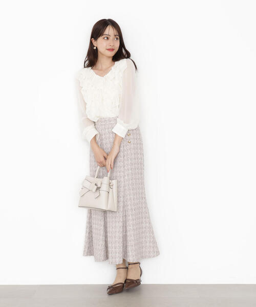 PROPORTION BODY DRESSING(プロポーションボディドレッシング)の「<ウォッシャブル>フロントフリルブラウス / 1215210910(シャツ/ブラウス・レディース・ブラック/ピンク/ホワイト系その他・FREE)」の21枚目の写真
