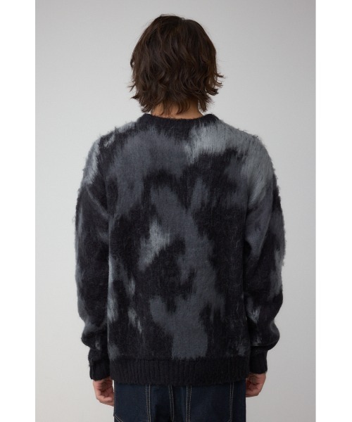 AZUL by moussy（アズールバイマウジー）の「起毛総柄ニット（ニット/セーター・メンズ・ブラック系その他/ブラウン系その他/ブルー系その他3・MEDIUM/LARGE）」の11枚目の写真