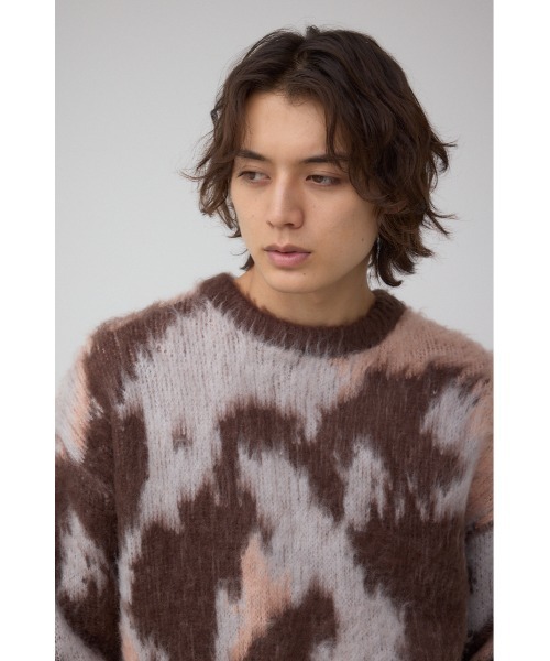 AZUL by moussy（アズールバイマウジー）の「起毛総柄ニット（ニット/セーター・メンズ・ブラック系その他/ブラウン系その他/ブルー系その他3・MEDIUM/LARGE）」の16枚目の写真