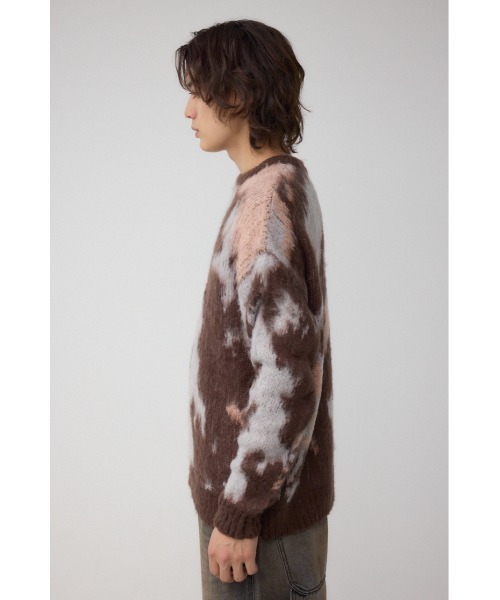 AZUL by moussy（アズールバイマウジー）の「起毛総柄ニット（ニット/セーター・メンズ・ブラック系その他/ブラウン系その他/ブルー系その他3・MEDIUM/LARGE）」の20枚目の写真