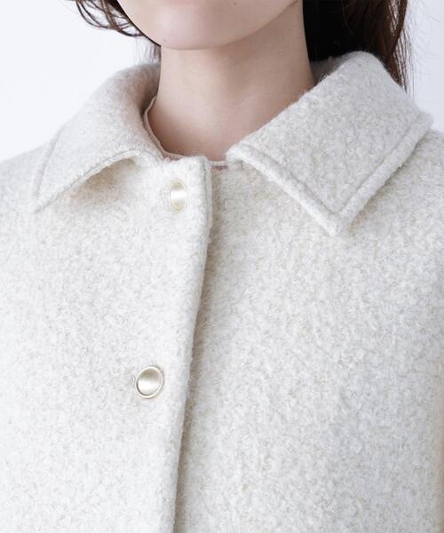 NATURAL BEAUTY BASIC（ナチュラルビューティーベーシック）の「◇ステンカラーショートブルゾン（ブルゾン・レディース・ブラック/ベージュ/オフホワイト・SMALL/MEDIUM）」の10枚目の写真