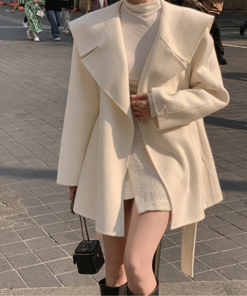 フライヨークウエストベルト付きショートコート（その他アウター