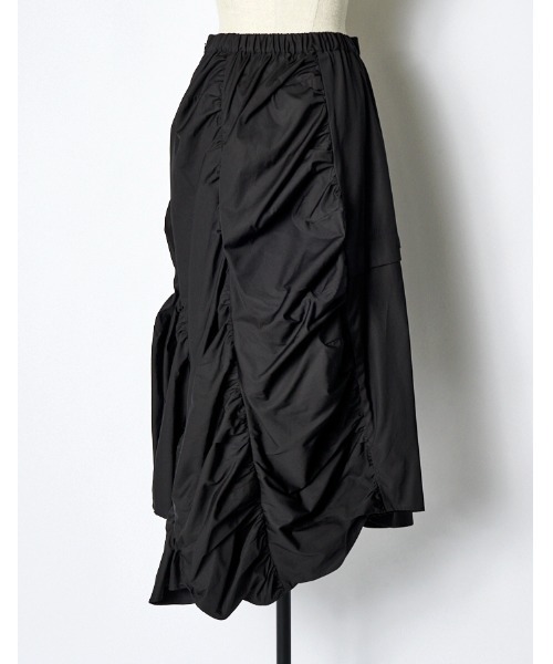 RUMCHE(ラムシェ)の「Typewriter Gathered Skirt / タイプライターギャザースカート(スカート・レディース・ブラック・FREE)」の10枚目の写真