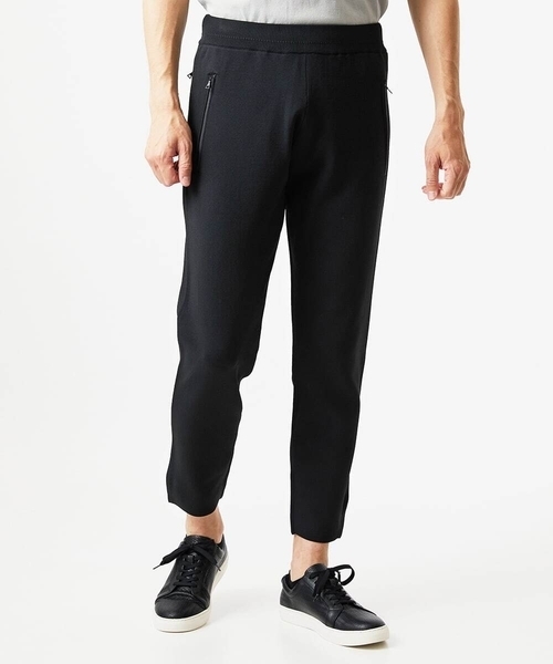 MICHEL KLEIN HOMME (ミッシェルクランオム)の「【セットアップ】ニットジョガーパンツ(デニムパンツ・メンズ・ブラック/ライトグレー/ブラウン・MEDIUM/LARGE/X-LARGE)」の1枚目の写真