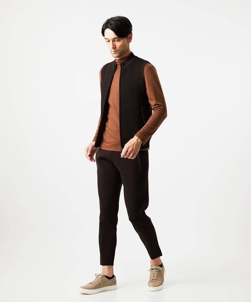 MICHEL KLEIN HOMME (ミッシェルクランオム)の「【セットアップ】ニットジョガーパンツ(デニムパンツ・メンズ・ブラック/ライトグレー/ブラウン・MEDIUM/LARGE/X-LARGE)」の7枚目の写真
