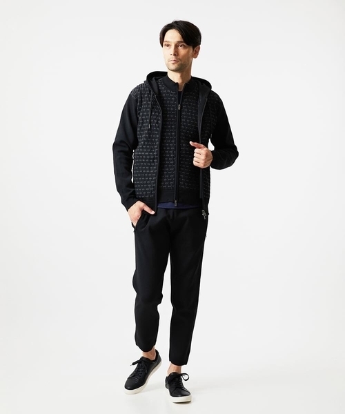 MICHEL KLEIN HOMME (ミッシェルクランオム)の「【セットアップ】ニットジョガーパンツ(デニムパンツ・メンズ・ブラック/ライトグレー/ブラウン・MEDIUM/LARGE/X-LARGE)」の6枚目の写真