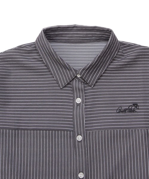 Arnold Palmer（アーノルドパーマー）の「イージーケア ストライプ シャツブラウス（シャツ/ブラウス・レディース・ブラック/ブルー/サックスブルー・L/M/S）」の15枚目の写真