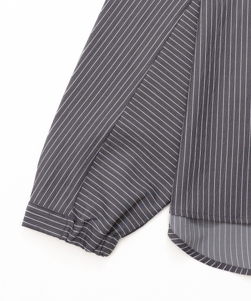 Arnold Palmer（アーノルドパーマー）の「イージーケア ストライプ シャツブラウス（シャツ/ブラウス・レディース・ブラック/ブルー/サックスブルー・L/M/S）」の18枚目の写真