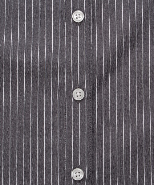 Arnold Palmer（アーノルドパーマー）の「イージーケア ストライプ シャツブラウス（シャツ/ブラウス・レディース・ブラック/ブルー/サックスブルー・L/M/S）」の17枚目の写真