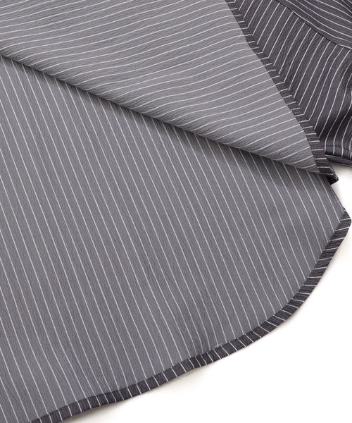 Arnold Palmer（アーノルドパーマー）の「イージーケア ストライプ シャツブラウス（シャツ/ブラウス・レディース・ブラック/ブルー/サックスブルー・L/M/S）」の19枚目の写真