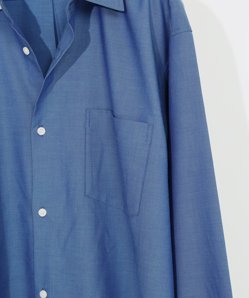 JOURNAL STANDARD relume（ジャーナルスタンダード　レリューム）の「JAMES FABRIC / ジェームスファブリック ウールブレンド シャツ（シャツ/ブラウス・メンズ・オレンジ/グレー/コバルトブルー/カーキ・MEDIUM/LARGE）」の20枚目の写真