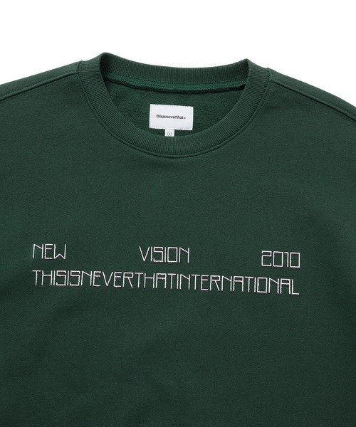 thisisneverthat(ディスイズネバーザット)の「NEW VISION 2010 Crewneck(スウェット・メンズ・ダークグリーン/フューシャピンク/ヘザーグレー・L/M/S/XL)」の7枚目の写真