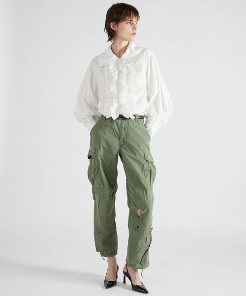 crinkle crinkle crinkle】double collar frill blouse/ダブル