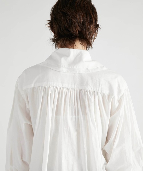 crinkle crinkle crinkle フリル　カラー　シャツ　ブラウス crinkle crinkle crinkle】double collar frill blouse/ダブル