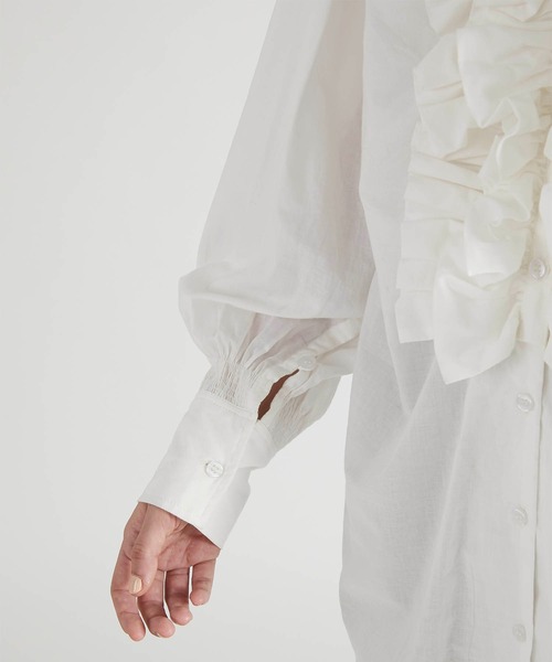 crinkle crinkle crinkle】double collar frill blouse/ダブル