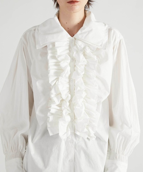 crinkle crinkle crinkle】double collar frill blouse/ダブル