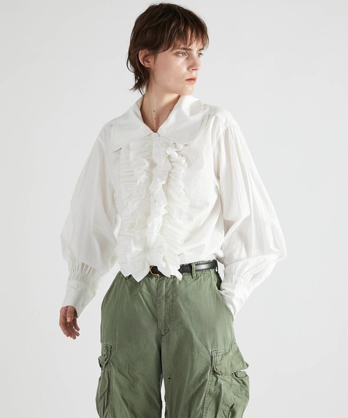 crinkle crinkle crinkle】double collar frill blouse/ダブル