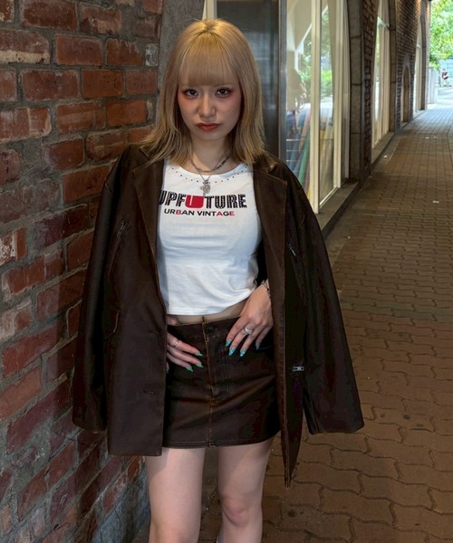 ACLENT（アクレント）の「ピグメントフェイクレザータイトミニスカート（スカート・レディース・ブラウン/ブラック・X-SMALL/SMALL/MEDIUM）」の22枚目の写真