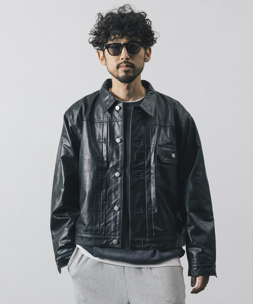 セール】Firsthand/ファーストハンド リラックスフィット レザー