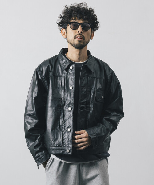 元値88000❕HWZN 本革ジャケット❕ Firsthand/ファーストハンド リラックスフィット レザージャケット