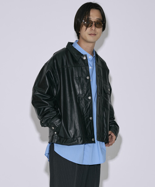 authentic\"Houndstooth\" 本革“Leather Jacket mqdefault.jpg
