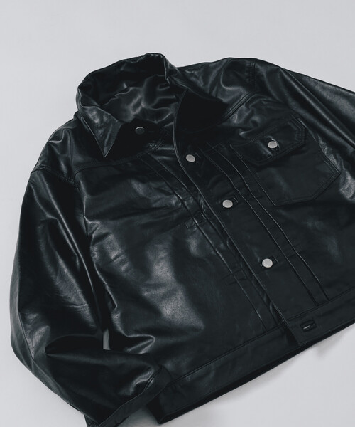 Firsthand/ファーストハンド リラックスフィット レザージャケット