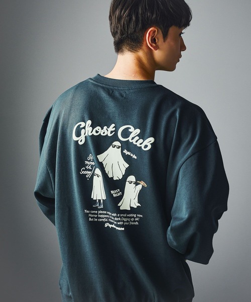 LAKOLE(ラコレ)の「オバケ裏毛プルオーバー / 594027(スウェット・メンズ・オフホワイト/ブラック/ネイビー/ブラウン/グレー/グリーン・X-LARGE/MEDIUM/LARGE)」の6枚目の写真