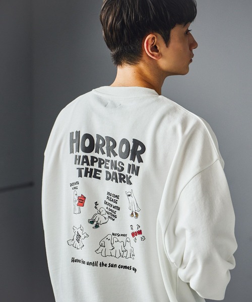 LAKOLE(ラコレ)の「オバケ裏毛プルオーバー / 594027(スウェット・メンズ・オフホワイト/ブラック/ネイビー/ブラウン/グレー/グリーン・X-LARGE/MEDIUM/LARGE)」の1枚目の写真