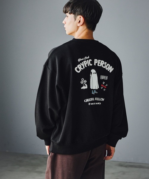 LAKOLE(ラコレ)の「オバケ裏毛プルオーバー / 594027(スウェット・メンズ・オフホワイト/ブラック/ネイビー/ブラウン/グレー/グリーン・X-LARGE/MEDIUM/LARGE)」の2枚目の写真