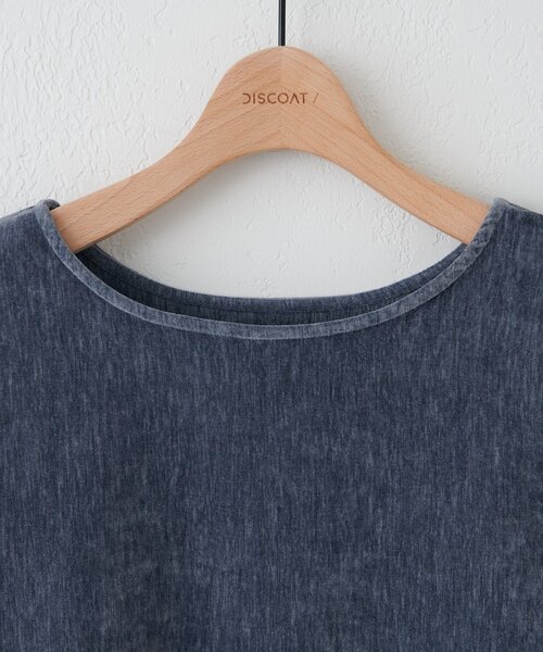 DISCOAT(ディスコート)の「杢ベロアプルオーバー(Tシャツ/カットソー・レディース・ブルー/ブラック/ホワイト系その他/ブラウン・FREE)」の6枚目の写真