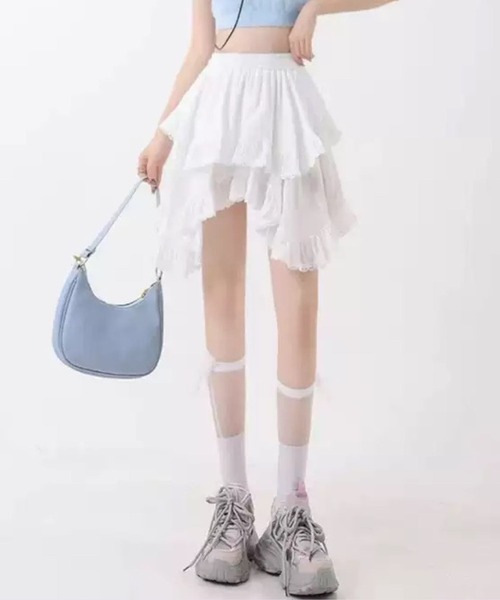 SPIGA（スピーガ）の「ｲﾚｷﾞｭﾗｰﾍﾑﾌﾚｱﾐﾆｽｶｰﾄ（スカート・レディース・ブラック/ホワイト・SMALL/MEDIUM/LARGE/X-LARGE）」の2枚目の写真