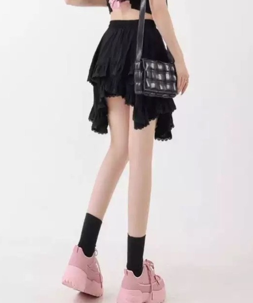 SPIGA（スピーガ）の「ｲﾚｷﾞｭﾗｰﾍﾑﾌﾚｱﾐﾆｽｶｰﾄ（スカート・レディース・ブラック/ホワイト・SMALL/MEDIUM/LARGE/X-LARGE）」の4枚目の写真