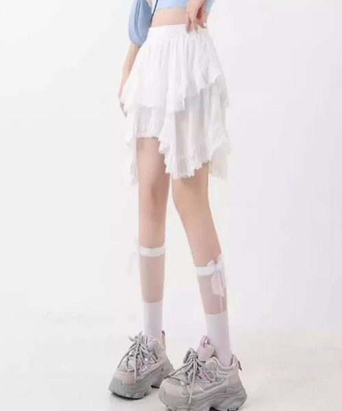 SPIGA（スピーガ）の「ｲﾚｷﾞｭﾗｰﾍﾑﾌﾚｱﾐﾆｽｶｰﾄ（スカート・レディース・ブラック/ホワイト・SMALL/MEDIUM/LARGE/X-LARGE）」の7枚目の写真