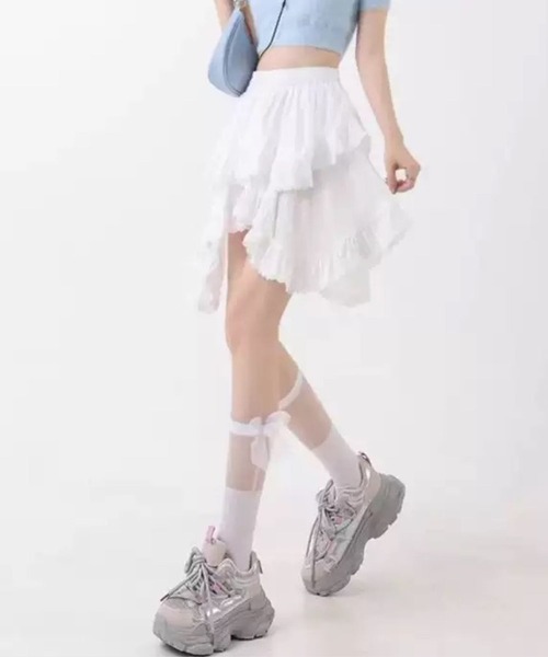 SPIGA（スピーガ）の「ｲﾚｷﾞｭﾗｰﾍﾑﾌﾚｱﾐﾆｽｶｰﾄ（スカート・レディース・ブラック/ホワイト・SMALL/MEDIUM/LARGE/X-LARGE）」の8枚目の写真
