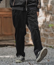 CAMBIO ワイドテーパード　コーデュロイパンツ　L ブラック　新品 CAMBIO(カンビオ)】8Wコーデュロイワイドテーパードパンツ