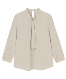 TOKYO SHIRTS（トウキョウシャツ）の「シルキーサテン パーツ付ボウタイ ブラウス（シャツ/ブラウス）」