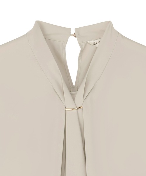 TOKYO SHIRTS（トウキョウシャツ）の「シルキーサテン パーツ付ボウタイ ブラウス（シャツ/ブラウス・レディース・ホワイト/パープル/ベージュ・M/L）」の13枚目の写真