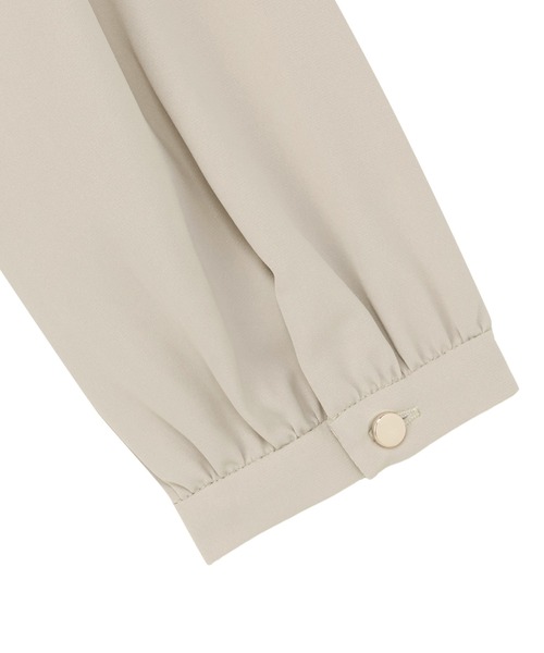 TOKYO SHIRTS（トウキョウシャツ）の「シルキーサテン パーツ付ボウタイ ブラウス（シャツ/ブラウス・レディース・ホワイト/パープル/ベージュ・M/L）」の14枚目の写真