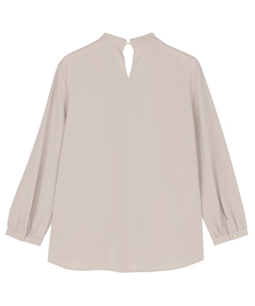 TOKYO SHIRTS（トウキョウシャツ）の「シルキーサテン パーツ付ボウタイ ブラウス（シャツ/ブラウス・レディース・ホワイト/パープル/ベージュ・M/L）」の19枚目の写真