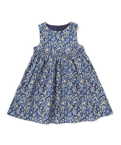 BeBe（ベベ）の「【お揃い】オンフルールフラワープリントジャンパースカート(80~150cm)（ジャンパースカート・キッズ・ブルー系その他2・80ｃｍ/150cm/100cm/130cm/90cm/140cm/120cm/110cm）」の5枚目の写真