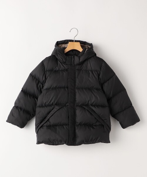SHIPS（シップス）の「SHIPS KIDS:140～160cm /〈撥水/手洗い可能〉リサイクル ダウン ジャケット（ダウンジャケット/コート・キッズ・ミント/ブラック・140/150/160）」の2枚目の写真
