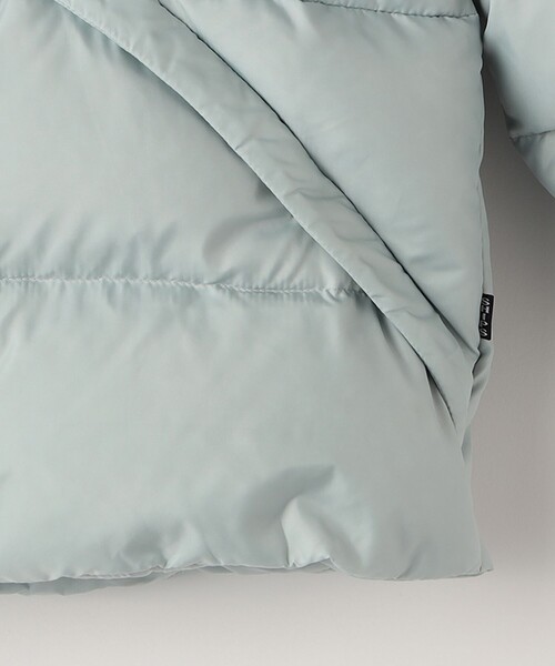 SHIPS（シップス）の「SHIPS KIDS:140～160cm /〈撥水/手洗い可能〉リサイクル ダウン ジャケット（ダウンジャケット/コート・キッズ・ミント/ブラック・140/150/160）」の6枚目の写真