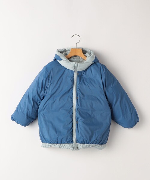 SHIPS（シップス）の「SHIPS KIDS:140～160cm /〈撥水/手洗い可能〉リサイクル ダウン ジャケット（ダウンジャケット/コート・キッズ・ミント/ブラック・140/150/160）」の10枚目の写真