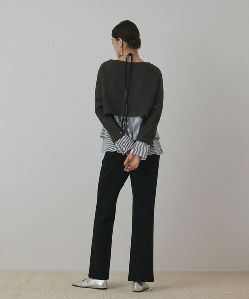 Diagram(ダイアグラム)の「タックフリルヘムカットトップ(Tシャツ/カットソー・レディース・ピンク/グレー・36)」の21枚目の写真
