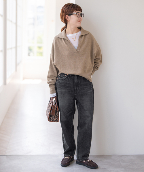 Spick & Span（スピックアンドスパン）の「《WEB限定 / 追加2》RED CARD TOKYO / レッドカード トーキョー JAZZ（デニムパンツ・レディース・ネイビー/ブラック系その他・23/24/25/26）」の3枚目の写真