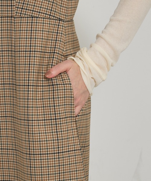qualite（カリテ）の「TWツイルチェックワンピース/秋服/冬服/オフィスカジュアル（ワンピース・レディース・ベージュ・38/36）」の11枚目の写真