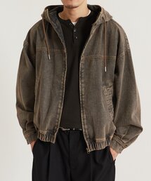 WHO'S WHO gallery | 【KOOKY'N/クーキー】ヴィンテージライクデニムフードブルゾン(ブルゾン)