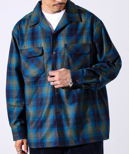 PENDLETON】-Crafted in Japan- Open Collar Shirt（シャツ/ブラウス
