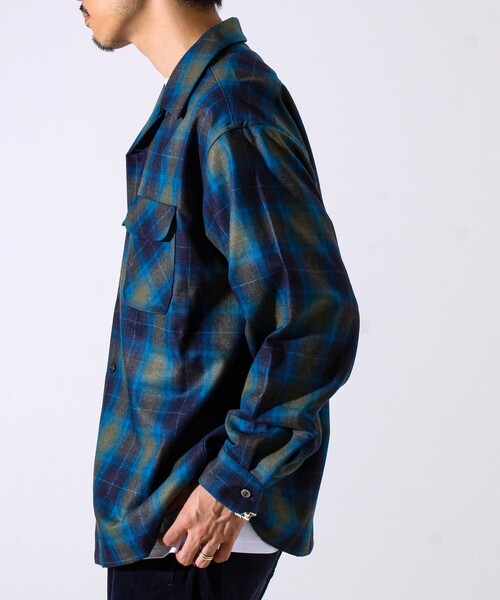 セール】【PENDLETON】-Crafted in Japan- Open Collar Shirt（シャツ