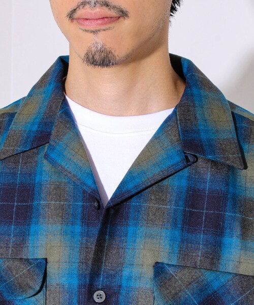 PENDLETON】-Crafted in Japan- Open Collar Shirt（シャツ/ブラウス